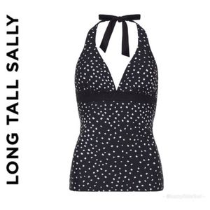 NWT Long Tall Sally•  Halter Tankini Top Size 14